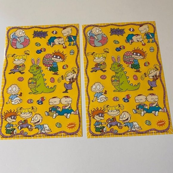 Vintage 1990s 2000 Sandylion & American Greetings Rugrats Stickers - 6 Sheets - Picture 6 of 10